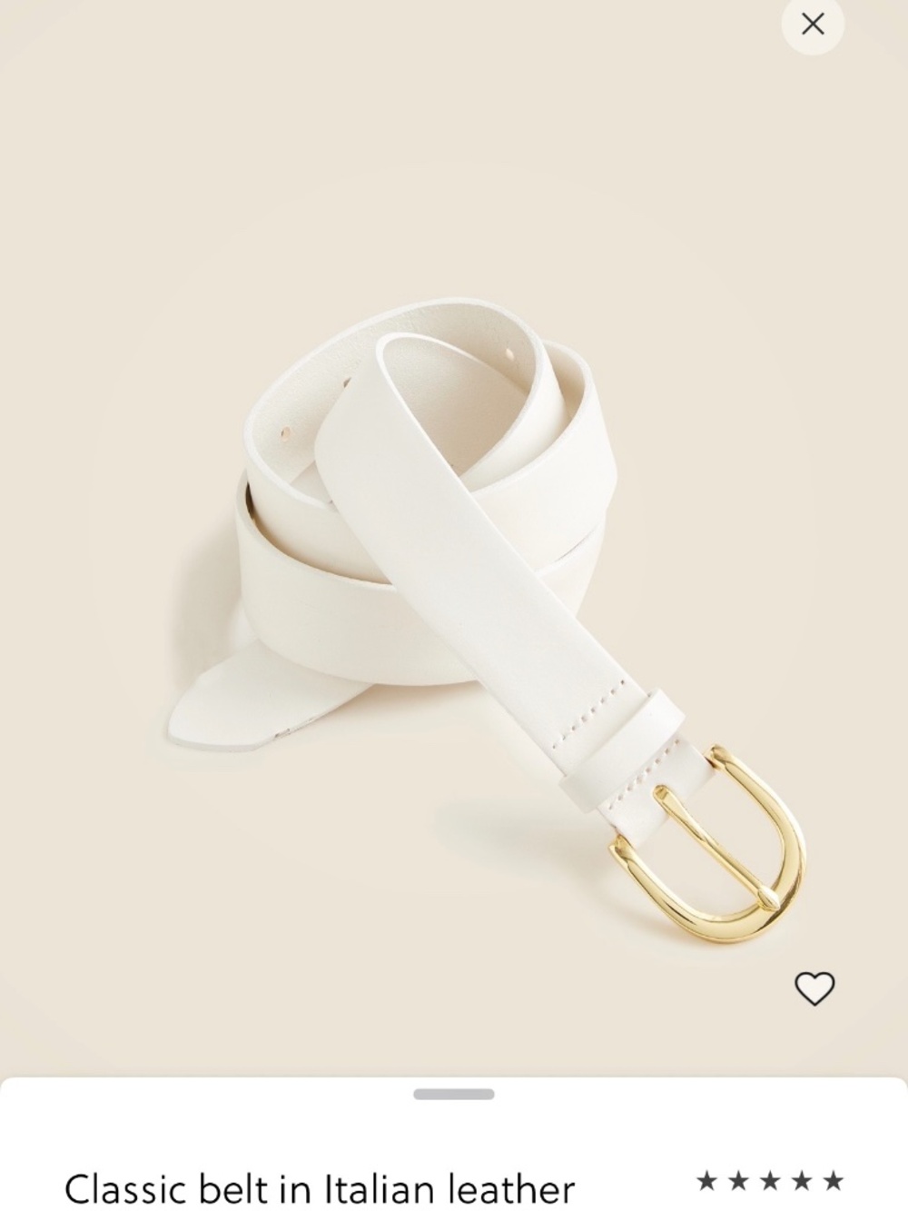 Leather belt